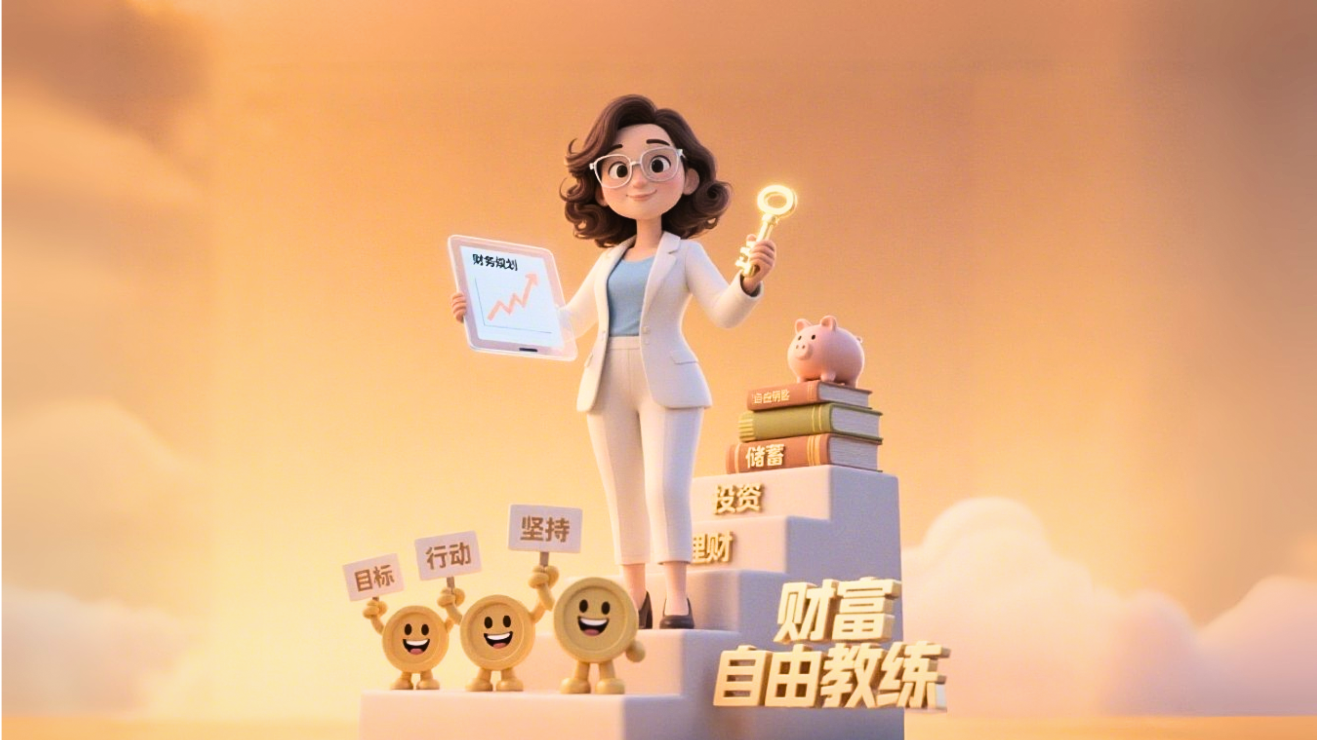 财富自由教练图标